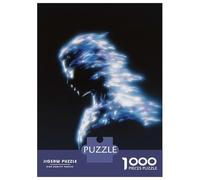 Puzzles pour Adolescents 1000 Aura Ethereal Blue Energy Portrait Puzzle Jeux Amusants Décoration Parfaite Offre Cadeau pour Toute La Famille 38x26cm/1000pcs