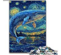 Puzzles pour Adolescents 1000 Baleines dans Le Ciel Nocturne, activité familiale, décoration d'intérieur Unique et Cadeaux pour Les 14 Ans et Plus (Taille 26x38cm)