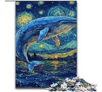 Puzzles pour Adolescents 1000 Baleines dans Le Ciel Nocturne, Anti-Stress avec pièces de Formes aléatoires entièrement emboîtables, pour Les Enfants de 14 Ans et Plus (Taille 50x75cm)