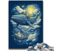 Puzzles pour Adolescents 1000 Baleines de l'espace pour Les 14 Ans et Plus Difficile à réaliser, mais Amusant et Humoristique Superbes Cadeaux et Jouets 50x75cm