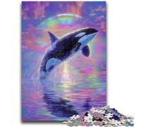 Puzzles pour Adolescents 1000 Baleines de rêve, Jeu éducatif Familial, décoration Murale, Cadeaux d'anniversaire et de Noël Uniques 50x75cm