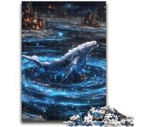 Puzzles pour Adolescents 1000 Baleines mystérieuses pour Les 14 Ans et Plus Jeux de Famille Jeu de Noël Cadeaux pour Femmes 26x38cm