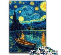 Puzzles pour Adolescents 1000 Bateaux étoilés, Jouets éducatifs, décoration intérieure Unique et Cadeaux pour Les 14 Ans et Plus 50x75cm