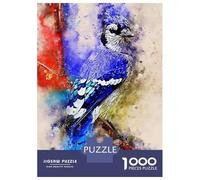 Puzzles pour Adolescents 1000 Bird Watercolor New Puzzle Jeux Amusants Décoration Parfaite Offre Cadeau pour Toute La Famille 52x38cm/1000pcs
