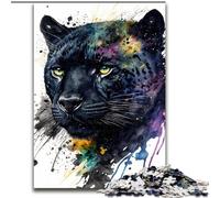 Puzzles pour Adolescents 1000 Black Panther, Jeu Familial Anti-Stress, défi Difficile, renforce l'amour Entre Couples (Taille 50x75cm)