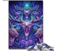 Puzzles pour Adolescents 1000 Cerfs fantastiques, Jouet éducatif et décompressant, idéal comme Cadeau pour Toute la Famille (Taille 26x38cm)