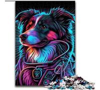 Puzzles pour Adolescents 1000 Chiens de Guerre néon, Jeu intellectuel pour renforcer l'amour Entre Couples à partir de 14 Ans (Taille 26x38cm)