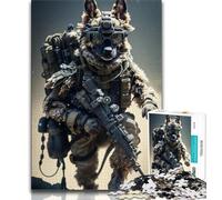 Puzzles pour Adolescents 1000 Chiens de Troupe Puzzles pour Adultes Anti-Stress Staycation Kill Time Interaction Parent-Enfant 75x50cm