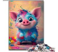 Puzzles pour Adolescents 1000 cochons Mignons, Jeu Familial Anti-Stress, défi Difficile, renforce l'amour Entre Couples (Taille 50x75cm)
