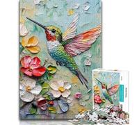 Puzzles pour Adolescents 1000 colibris, Jouets éducatifs et éducatifs pour la Famille, Cadeaux du Père Noël Secret pour Les Enfants de 14 Ans et Plus 38x26cm
