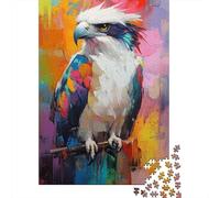 Puzzles pour Adolescents 1000 Colorful Eagle Art Print-2 Puzzles pour Adultes, Jouets À Monter Soi-même, Cadeau d'anniversaire Idéal pour Toute La Famille 70x50cm/1000pcs