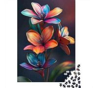Puzzles pour Adolescents 1000 Colorful Flower Wall Art Prints Puzzle À Faire Soi-même, Jouets Difficiles, Offre Spéciale comme Cadeaux pour Toute La Famille 38x26cm/1000pcs