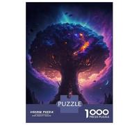 Puzzles pour Adolescents 1000 Cosmic World Tree of Life Puzzles pour Adultes Jouets Anti-Stress Cadeaux pour Femmes Idéal comme Cadeau pour Toute La Famille 70x50cm/1000pcs