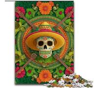 Puzzles pour Adolescents 1000 crânes de Style Mexicain, pour Les 14 Ans et Plus, adaptés aux Couples, activités Amusantes à la Maison, Cadeaux d'anniversaire, Cadeaux de Voyage (Taille 50x75cm)