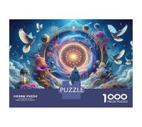 Puzzles pour Adolescents 1000 Divine Gateway to Heaven Puzzles pour Adultes, Jouets À Monter Soi-même, Cadeau d'anniversaire Idéal pour Toute La Famille 70x50cm/1000pcs