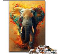 Puzzles pour Adolescents 1000 éléphants aquarelles pour Les 14 Ans et Plus Défi éducatif Activités Amusantes à la Maison, Cadeaux d'anniversaire, Cadeaux de Voyage (Taille 26x38cm)