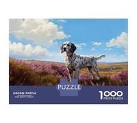 Puzzles pour Adolescents 1000 English Setter on The Moor Puzzle pour Adultes Jeu De Réflexion Analyse Et Logique Cadeaux Anti-Stress 38x26cm/1000pcs