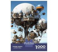 Puzzles pour Adolescents 1000 Fantasy Cityscape with Domes and Towers Casse-têtes pour Adultes - Idée Cadeau Parfaite pour Toute La Famille 70x50cm/1000pcs