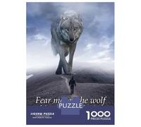 Puzzles pour Adolescents 1000 Fear Makes The Wolf Bigger Puzzles pour Adultes, Jeux De Réflexion, Cadeaux pour Femmes, Cadeaux d'anniversaire Uniques 38x26cm/1000pcs