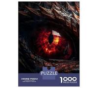Puzzles pour Adolescents 1000 Fire Dragons Ruby Eye Puzzles pour Adultes, Jouets À Monter Soi-même, Cadeau d'anniversaire Idéal pour Toute La Famille 52x38cm/1000pcs