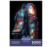 Puzzles pour Adolescents 1000 Fox Spirit Gazing at Energy Burst Puzzle Adulte Casse-tête Jeu De Vitesse Manuelle pour Anniversaire, Noël 38x26cm/1000pcs