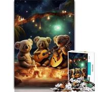 Puzzles pour Adolescents 1000 Galaxy Koala Guitare 1000 pièces, activité familiale Amusante à la Maison, Cadeau d'anniversaire, Cadeaux de Voyage (Taille 38x26cm)