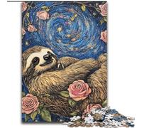 Puzzles pour Adolescents 1000 Galaxy Sloth, Jeux éducatifs pour la décoration de la Maison, adaptés à la décoration de Bureau (Taille 26x38cm)