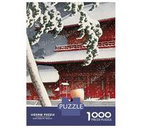 Puzzles pour Adolescents 1000 Geishain The Snow Storm Puzzles pour Adultes, Jouets À Monter Soi-même, Cadeau d'anniversaire Idéal pour Toute La Famille 52x38cm/1000pcs
