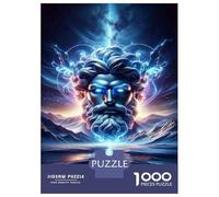Puzzles pour Adolescents 1000 God of Thunder Art Print Casse-têtes pour Adultes - Idée Cadeau Parfaite pour Toute La Famille 38x26cm/1000pcs