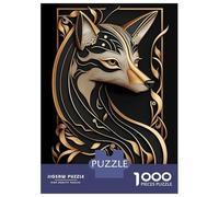 Puzzles pour Adolescents 1000 Golden Fox Art Deco Harmony Puzzle Jeux Amusants Décoration Parfaite Offre Cadeau pour Toute La Famille 70x50cm/1000pcs