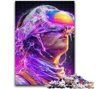 Puzzles pour Adolescents 1000 Guerriers Néon 1000 pièces pour Adolescents, Interaction Parent-Enfant intéressante pour réduire Le Stress (50x75cm)