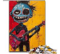 Puzzles pour Adolescents 1000 guitaristes inspirés de Basquiat, entraînez Votre Cerveau et Vos Mains Cadeaux d'anniversaire et Cadeaux Uniques pour Les 14 Ans et Plus (Taille 50x75cm)