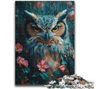 Puzzles pour Adolescents 1000 hiboux mystérieux Anti-Stress Staycation Kill Time Décoration Parfaite pour Les 14 Ans et Plus 50x75cm