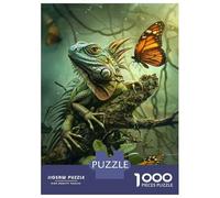 Puzzles pour Adolescents 1000 Iguana in Amazon Rainforest Casse-têtes pour Adultes - Idée Cadeau Parfaite pour Toute La Famille 70x50cm/1000pcs