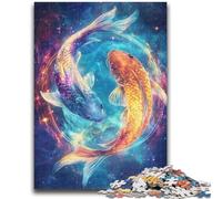 Puzzles pour Adolescents 1000 Jeux éducatifs Galaxy Koi Décoration d'intérieur Idéal comme Cadeau pour Toute la Famille 50x75cm