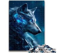 Puzzles pour Adolescents 1000 Jeux éducatifs Space Wolf Décoration d'intérieur Idéal comme Cadeau pour Toute la Famille 50x75cm