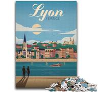 Puzzles pour Adolescents 1000 Jigsaws Lyon Entraînez Votre Cerveau et Vos Mains Interaction Parent-Enfant pour Les 14 Ans et Plus (Taille 38x52cm)