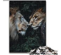 Puzzles pour Adolescents 1000 Lion Art, éducatifs et éducatifs, idéal comme Cadeau pour Toute la Famille (Taille 26x38cm)