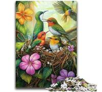 Puzzles pour Adolescents 1000 moineaux colorés Anti-Stress Staycation Kill Time Décoration Parfaite pour Les 14 Ans et Plus 26x38cm