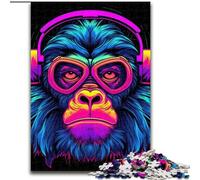 Puzzles pour Adolescents 1000 Monkey DJ Music, Jouet éducatif et décompressant, idéal comme Cadeau pour Toute la Famille (Taille 50x75cm)