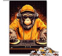 Puzzles pour Adolescents 1000 Monkey DJ Music, Jouet éducatif et décompressant, idéal comme Cadeau pour Toute la Famille (Taille 50x75cm)