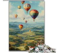Puzzles pour Adolescents 1000 montgolfières, Peinture à l’Huile, Jouet éléphant, Jeu intellectuel, Cadeau d’Anniversaire, décoration Murale pour Les 14 Ans et Plus (Taille 50x75cm)