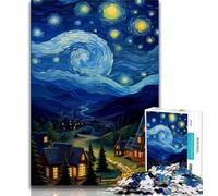 Puzzles pour Adolescents 1000 Nuits étoilées Ciel Nocturne 1000 pièces pour Adultes Design Dynamique et Unique Expérience de Puzzle relaxante et stimulante 26x38cm