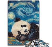 Puzzles pour Adolescents 1000 Panda Night Sky pour Les 14 Ans et Plus Jeu de réflexion Meilleur Cadeau pour Adultes et Adolescents 26x38cm