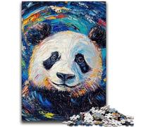 Puzzles pour Adolescents 1000 Panda Night Sky Soulagement du Stress Staycation Kill Time Décoration Parfaite pour Les 14 Ans et Plus 26x38cm