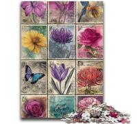 Puzzles pour Adolescents 1000 Papillons et Fleurs, Jeux éducatifs, décoration d'intérieur, idéal comme Cadeau pour Toute la Famille 26x38cm