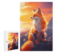 Puzzles pour Adolescents 1000 PCS A Fox Enjoying The View Puzzles pour Adultes Jeux De Société en Famille Améliorer La Mémoire Cadeaux d'anniversaire Uniques 1000 PCS