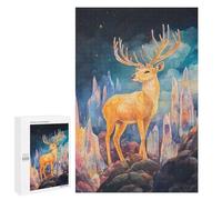 Puzzles pour Adolescents 1000 PCS A Golden Deer Stands on Puzzles pour Adolescents, Jouets Anti-Stress, Décoration Murale, Cadeaux d'anniversaire Et De Noël Uniques 1000 PCS