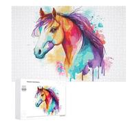 Puzzles pour Adolescents 1000 PCS Abstract Horse Painting Puzzles, Jeux Relaxants, Décoration Intérieure, Cadeaux Et Idées Cadeaux Uniques pour Un Anniversaire 1000 PCS