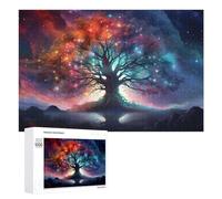 Puzzles pour Adolescents 1000 PCS Abstract Tree 2 Colors Casse-tête pour Adultes, Jeu De Réflexion Difficile, Original, Cadeau d'anniversaire 1000 PCS